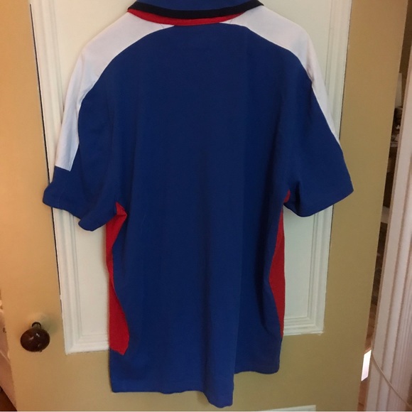 TOMMY HILFIGER | Men's Polo Shirt Blue Red White Size XLarge - Picture 4 of 6